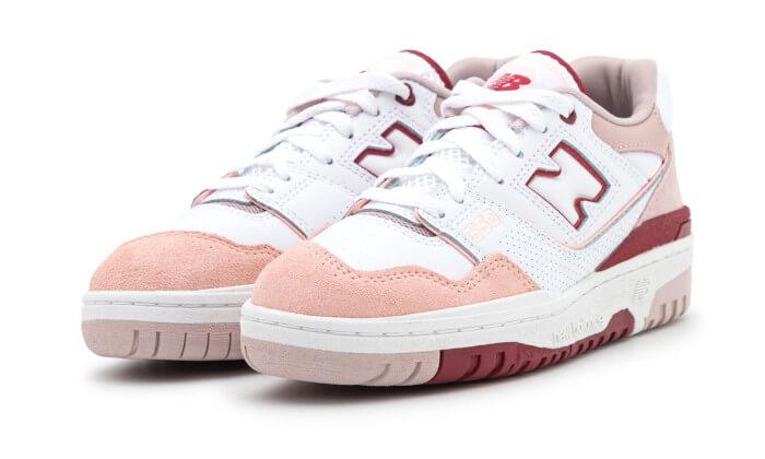 New Balance 550 White Scarlet Pink - Exclufy