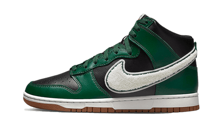 Nike Dunk High Chenille Swoosh Black Green - Exclufy