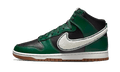 Nike Dunk High Chenille Swoosh Black Green - Exclufy