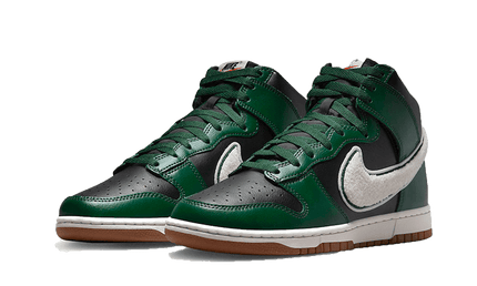 Nike Dunk High Chenille Swoosh Black Green - Exclufy