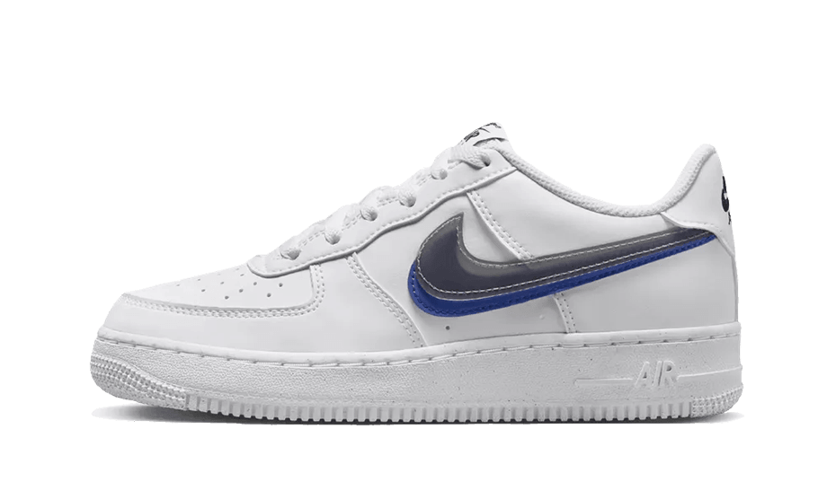 Nike Air Force 1 Low Impact Next Nature Double Swoosh White Black Blue - Exclufy