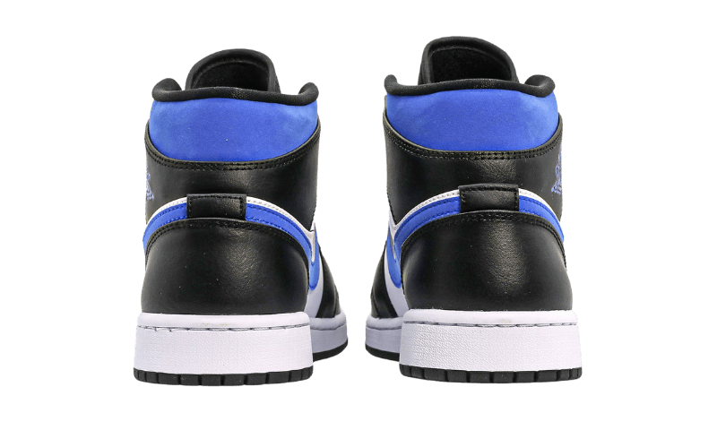 Air Jordan 1 Mid White Black Racer Blue - Exclufy