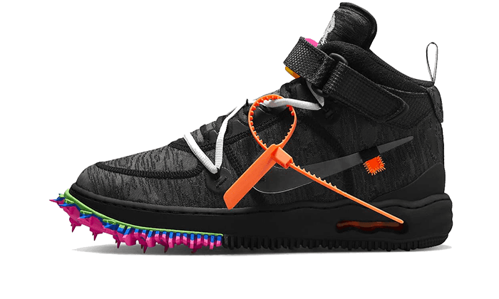 Nike Air Force 1 Mid Off-White Clear Black - Exclufy