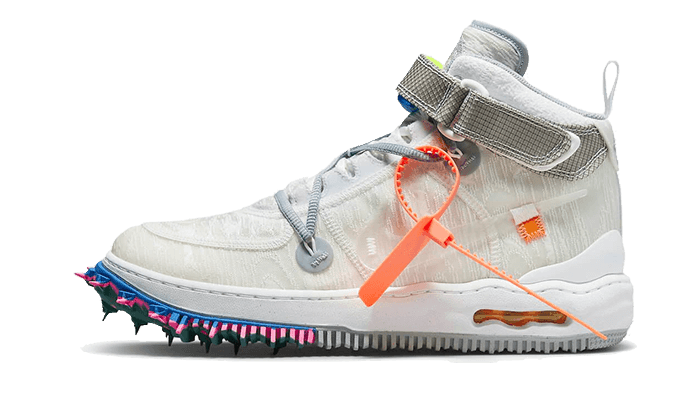 Nike Air Force 1 Mid Off-White Clear White - Exclufy