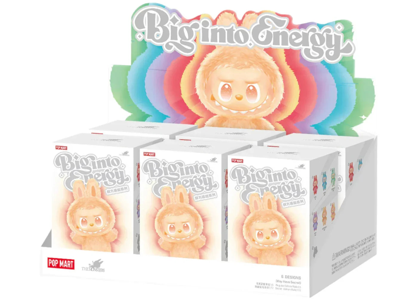Pop Mart Labubu The Monsters Big into Energy Series Vinyl Plush Pendant Sealed Case (6 Blind Box) - Exclufy