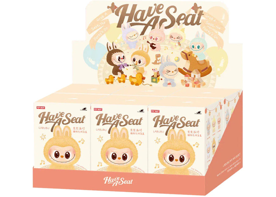 Pop Mart Labubu The Monsters Have a Seat Vinyl Plush Sealed Case (6 Blind Boxes) - Exclufy