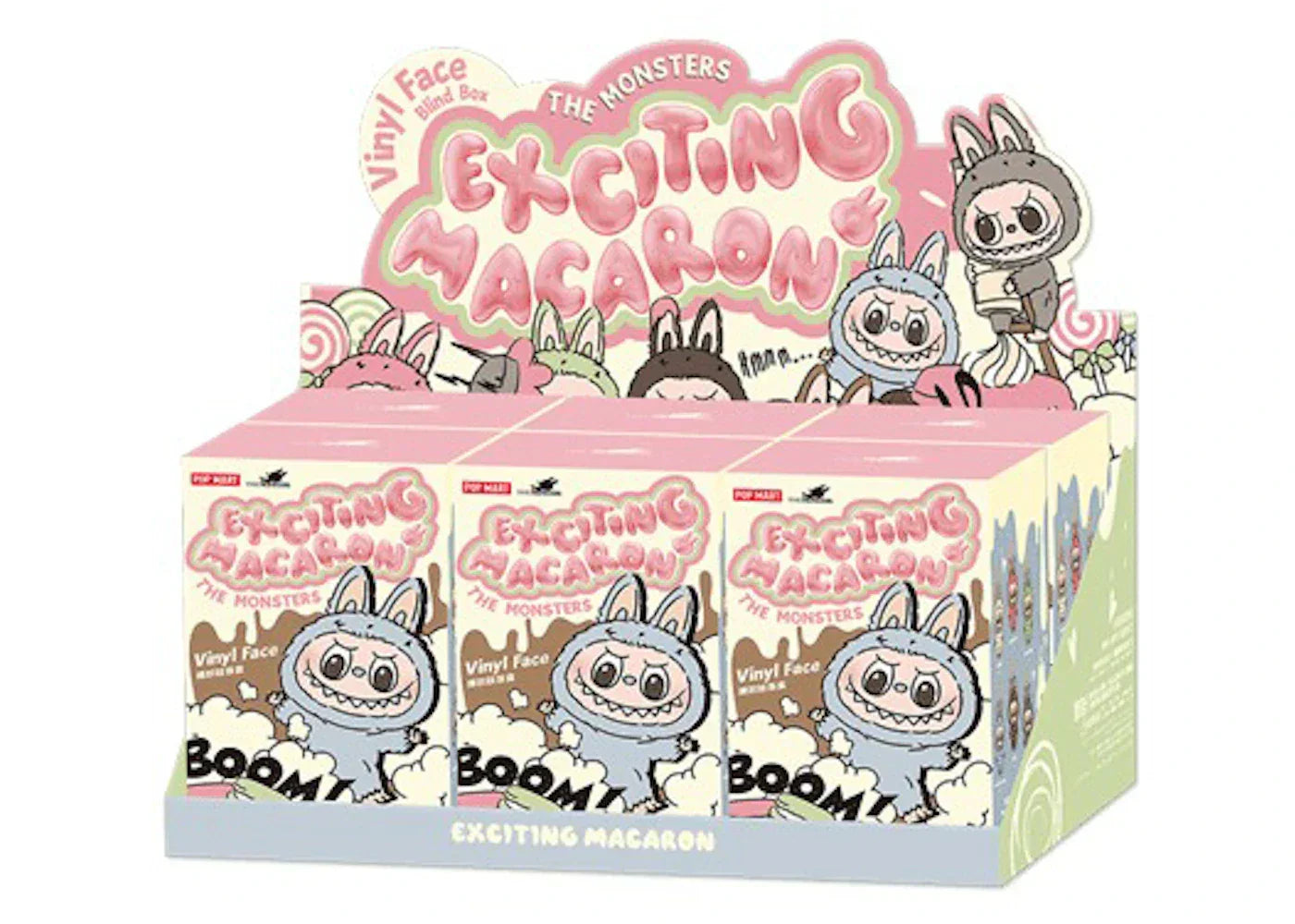 Pop Mart Labubu The Monsters Tasty Macarons Vinyl Face Sealed Case (6 Blind Boxes) - Exclufy