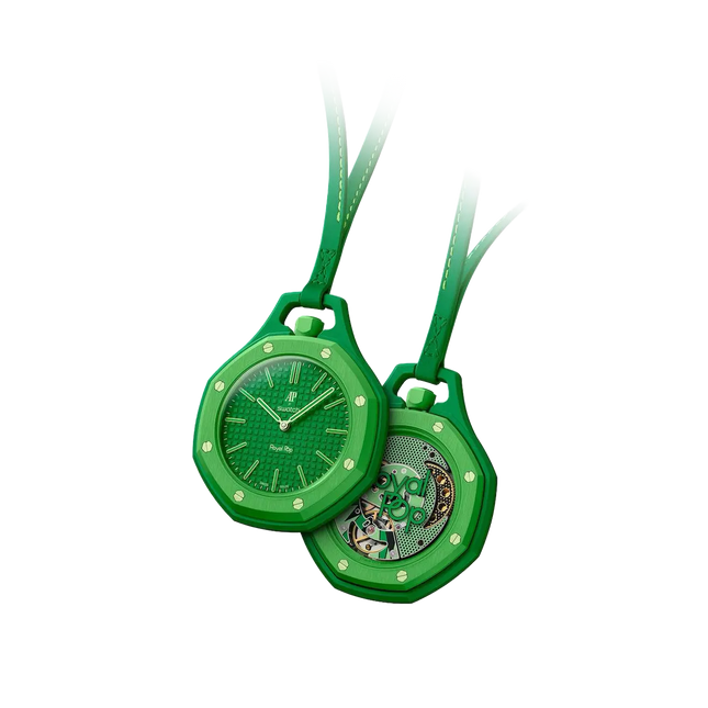 https://cdn.shopify.com/s/files/1/2358/2817/files/Swatch_Audemars_Piguet_Royal_Pop_Collection_Pocket_Watch_Green_Eight_1.webp?v=1778663091