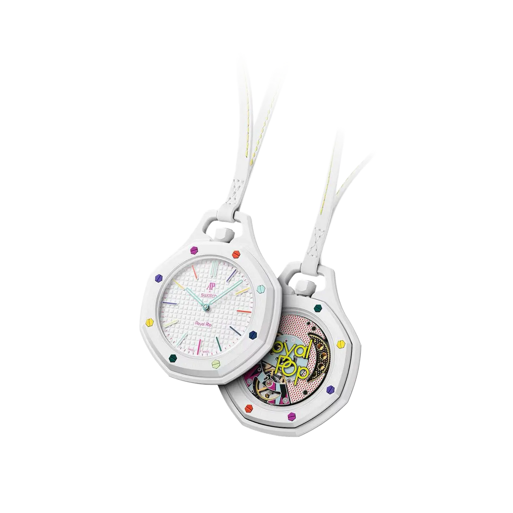 https://cdn.shopify.com/s/files/1/2358/2817/files/Swatch_Audemars_Piguet_Royal_Pop_Collection_Pocket_Watch_Huit_Blanc_1.webp?v=1778662613