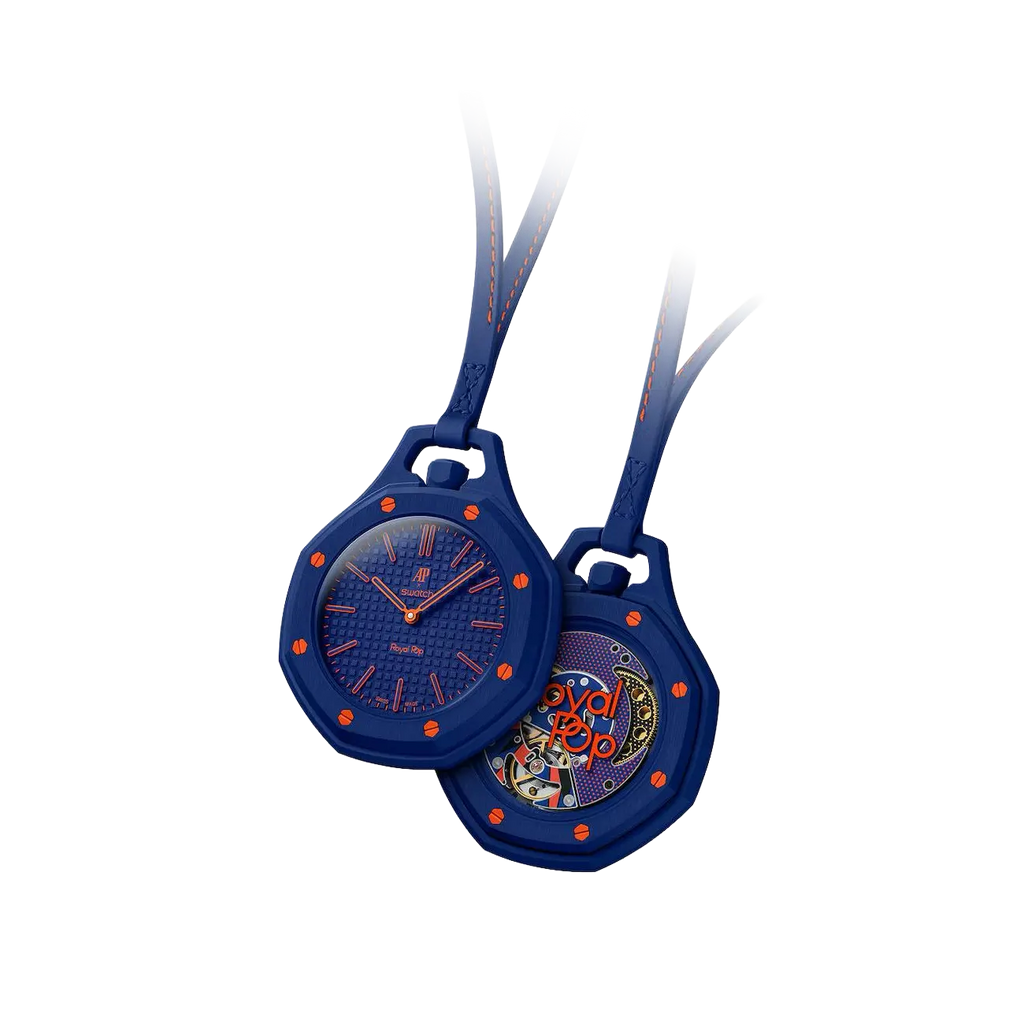https://cdn.shopify.com/s/files/1/2358/2817/files/Swatch_Audemars_Piguet_Royal_Pop_Collection_Pocket_Watch_Orenji_Hachi_1.webp?v=1778662890