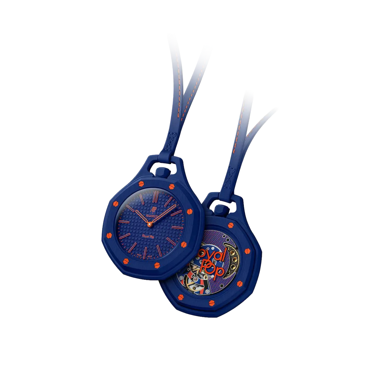 https://cdn.shopify.com/s/files/1/2358/2817/files/Swatch_Audemars_Piguet_Royal_Pop_Collection_Pocket_Watch_Orenji_Hachi_1.webp?v=1778662890