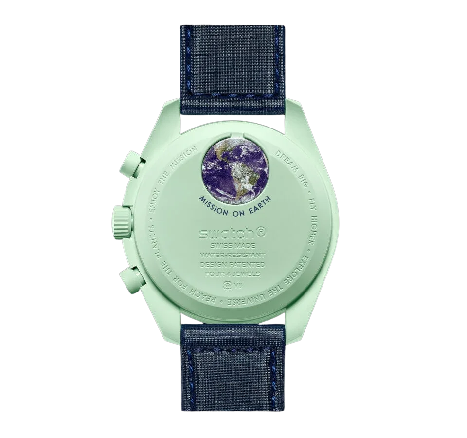 Swatch x Omega Bioceramic Moonswatch Mission to Earth - Exclufy