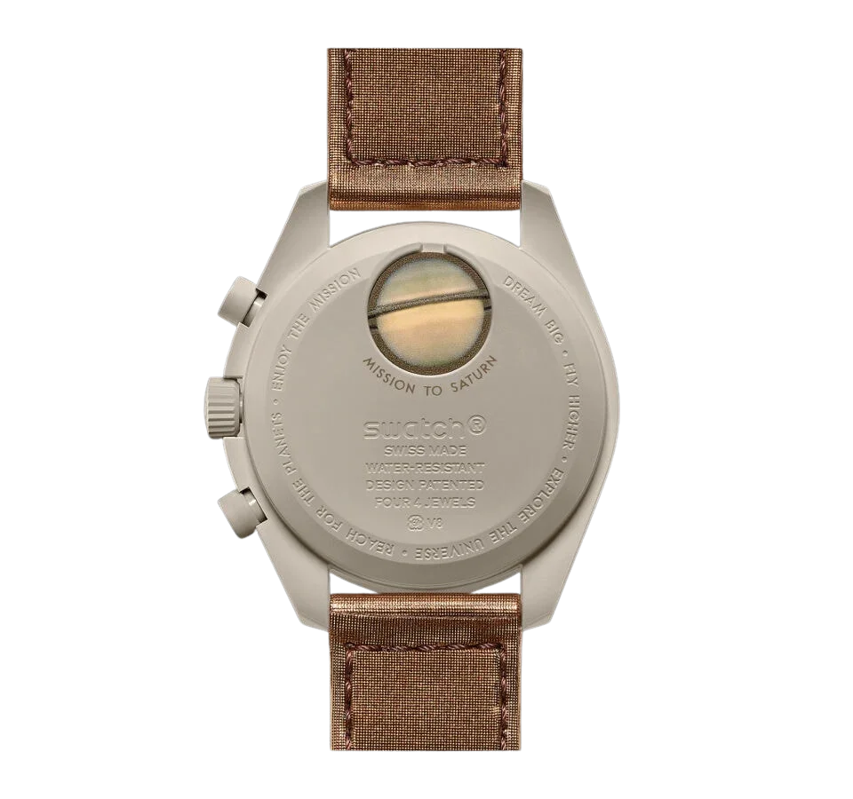 Swatch x Omega Bioceramic Moonswatch Mission to Saturn - Exclufy