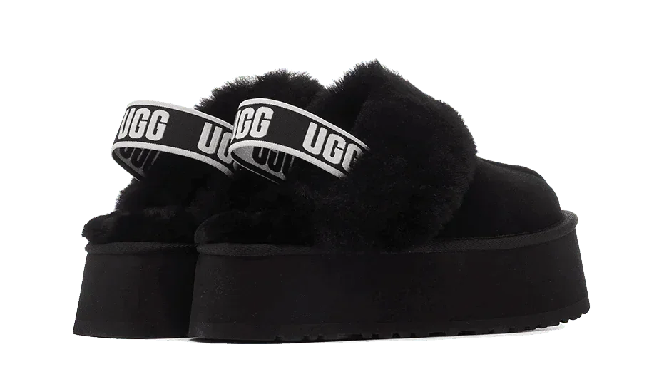 UGG Funkette Slipper Black - Exclufy