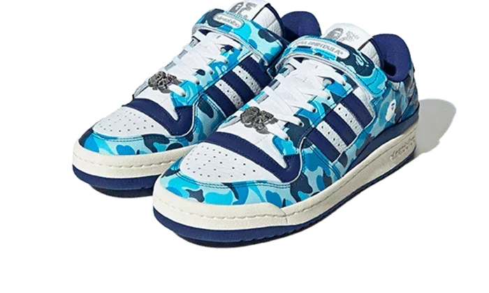Adidas Forum 84 Low Bape 30th Anniversary Blue Camo - Exclufy