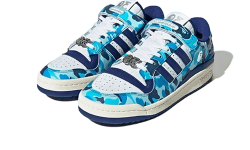 Adidas Forum 84 Low Bape 30th Anniversary Blue Camo - Exclufy