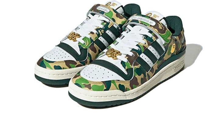 Adidas Forum 84 Low Bape 30th Anniversary Green Camo - Exclufy