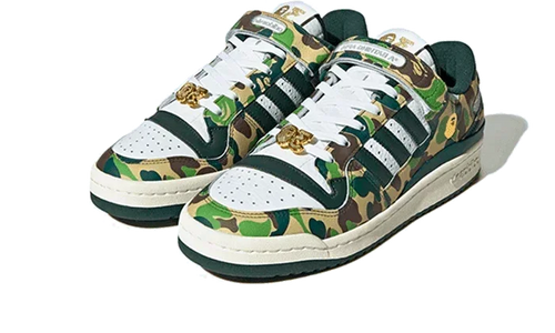 Adidas Forum 84 Low Bape 30th Anniversary Green Camo - Exclufy
