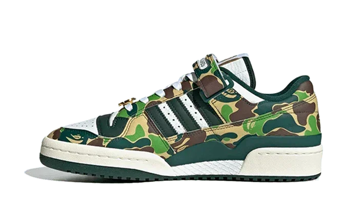 Adidas Forum 84 Low Bape 30th Anniversary Green Camo - Exclufy