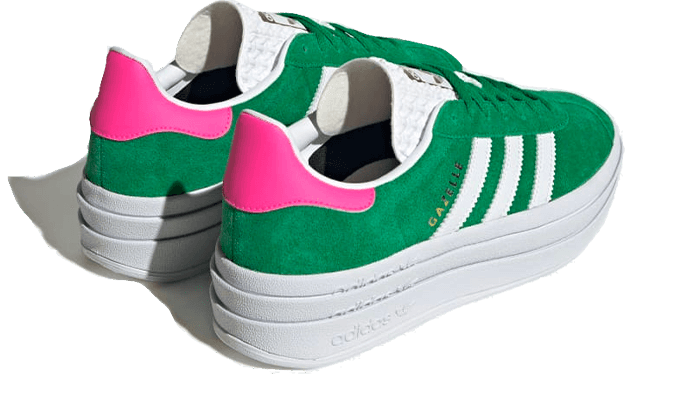 Adidas Gazelle Bold Green Lucid Pink - Exclufy