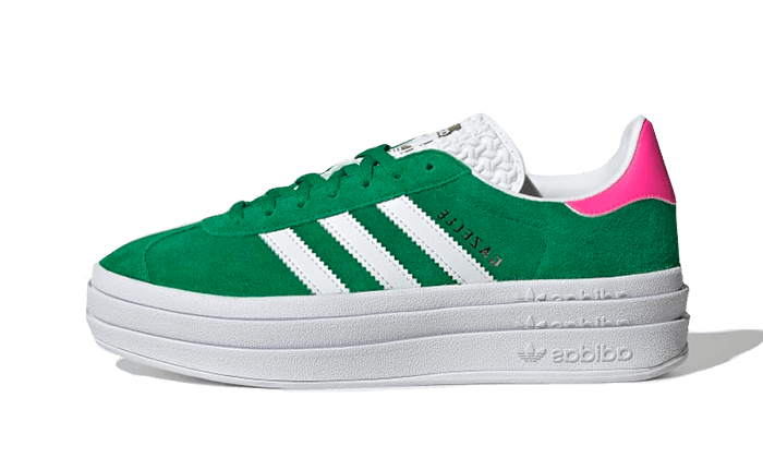 Adidas Gazelle Bold Green Lucid Pink - Exclufy