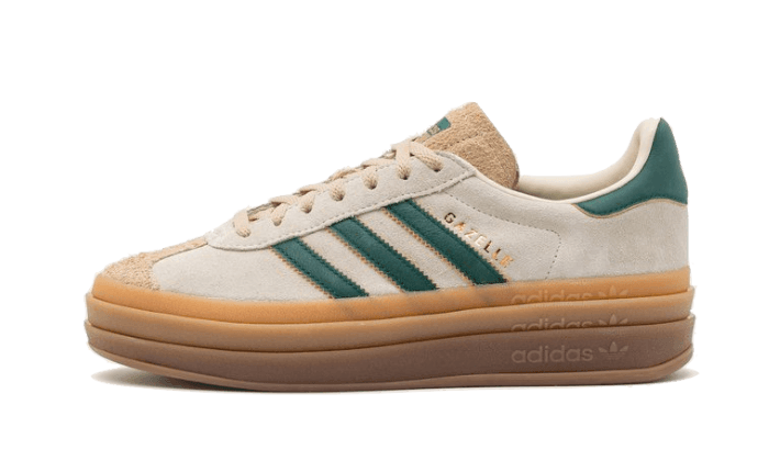 Adidas Gazelle Bold Magic Beige Collegiate Green - Exclufy