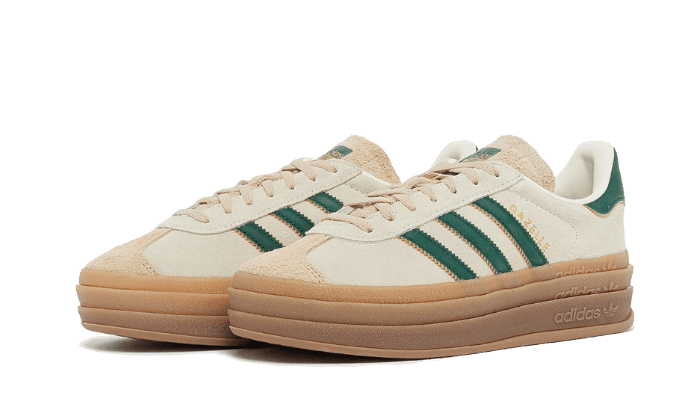 Adidas Gazelle Bold Magic Beige Collegiate Green - Exclufy