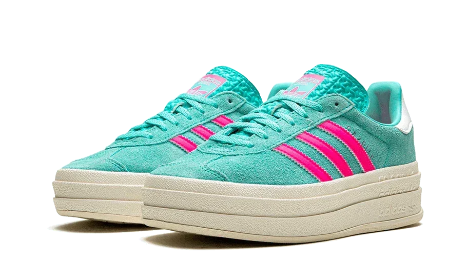 Adidas Gazelle Bold Flash Aqua Lucid Pink - Exclufy