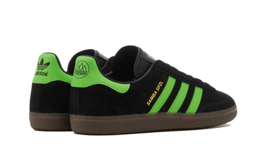 Adidas Samba Deco SPZL Core Black Lucid Lime - Exclufy