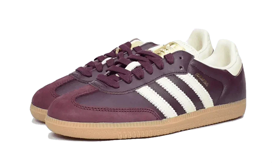 Adidas Samba OG Maroon Crewht Gold - Exclufy