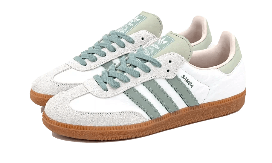 Adidas Samba OG Cloud White Silver Green - Exclufy