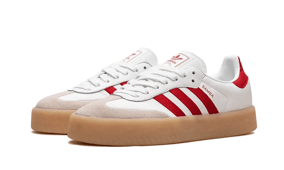 Adidas Sambae White Better Scarlet Gum - Exclufy