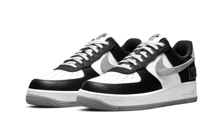 Nike Air Force 1 Low '07 LV8 EMB Black Silver - Exclufy