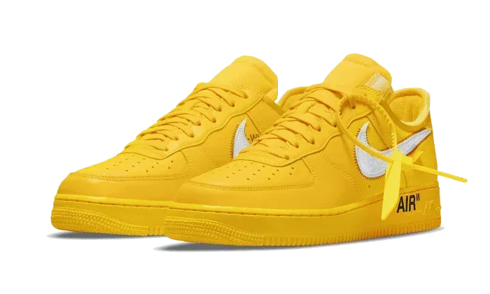 Nike Air Force 1 Low Off-White University Gold Metallic Silver - Exclufy