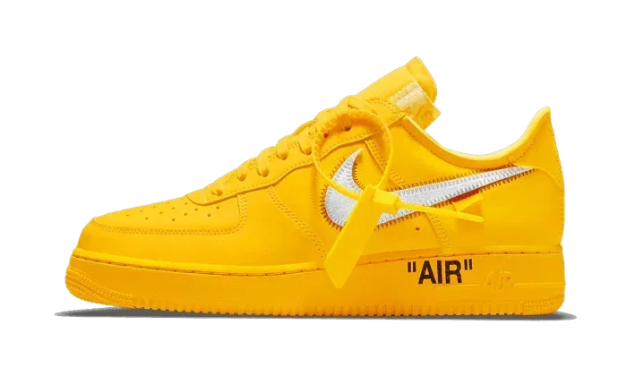 Nike Air Force 1 Low Off-White University Gold Metallic Silver - Exclufy