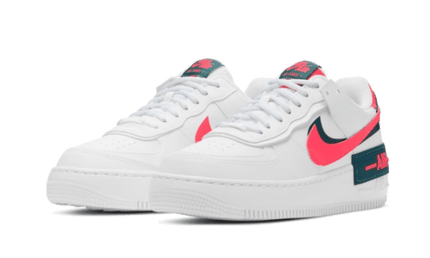 Nike Air Force 1 Shadow White Dark Teal Solar Red - Exclufy