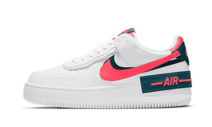 Nike Air Force 1 Shadow White Dark Teal Solar Red - Exclufy