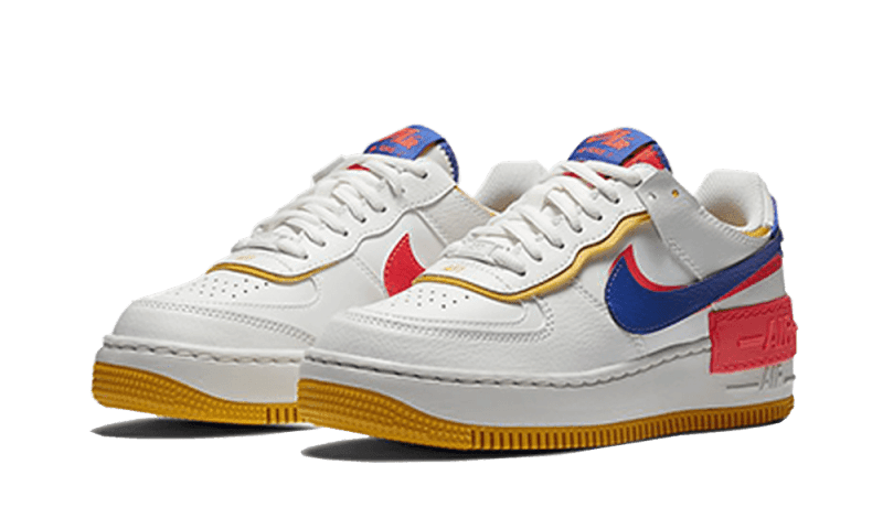 Nike Air Force 1 Shadow White Flash Crimson Astronomy Blue - Exclufy