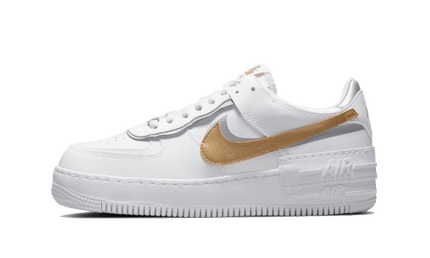 Nike Air Force 1 Shadow White Metallic Gold - Exclufy