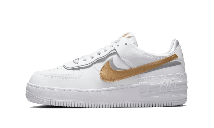 Nike Air Force 1 Shadow White Metallic Gold - Exclufy