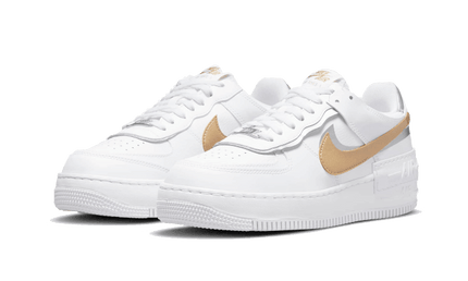 Nike Air Force 1 Shadow White Metallic Gold - Exclufy