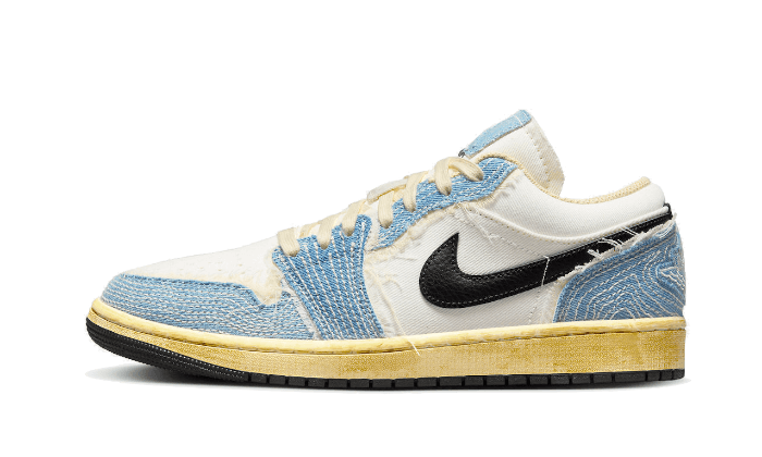 Air Jordan 1 Low SE WRMK Sashiko Denim - Exclufy