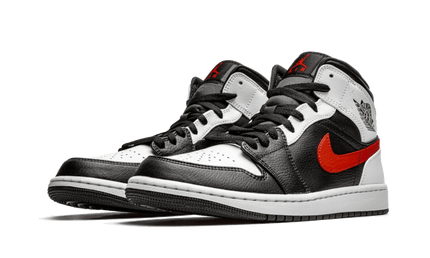 Air Jordan 1 Mid Black Chile Red White - Exclufy