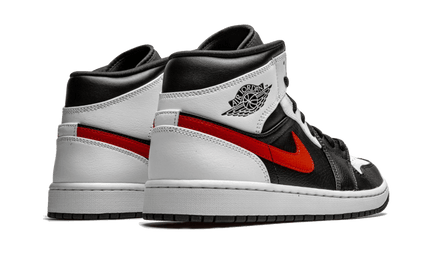 Air Jordan 1 Mid Black Chile Red White - Exclufy