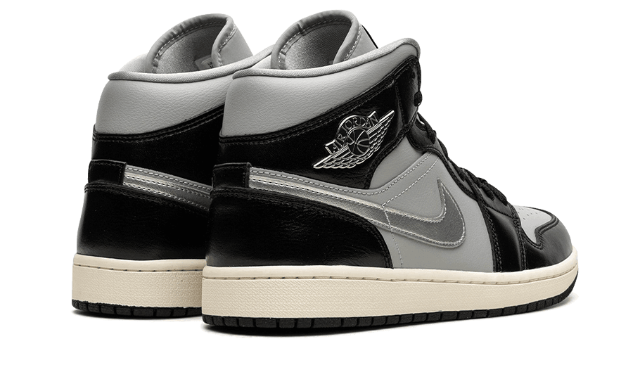 Air Jordan 1 Mid Black Chrome - Exclufy