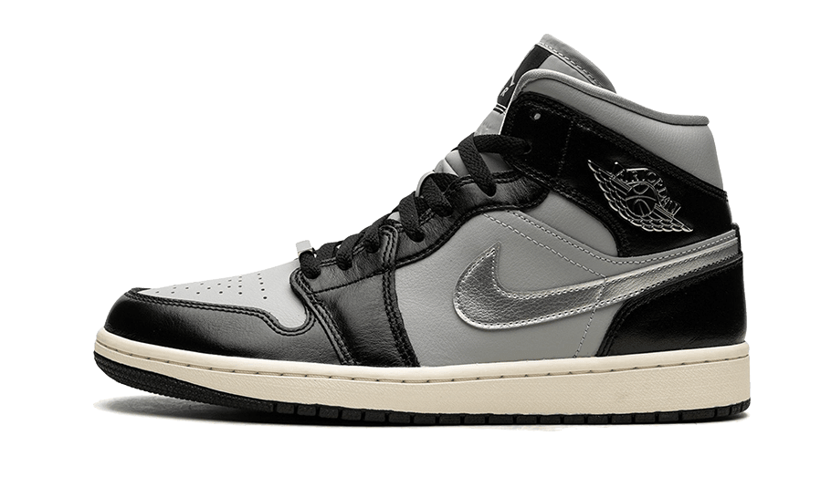 Air Jordan 1 Mid Black Chrome - Exclufy