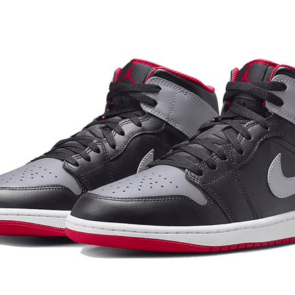 Air Jordan 1 Mid Black Grey Red