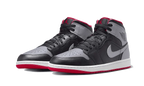 Air Jordan 1 Mid Black Grey Red - Exclufy