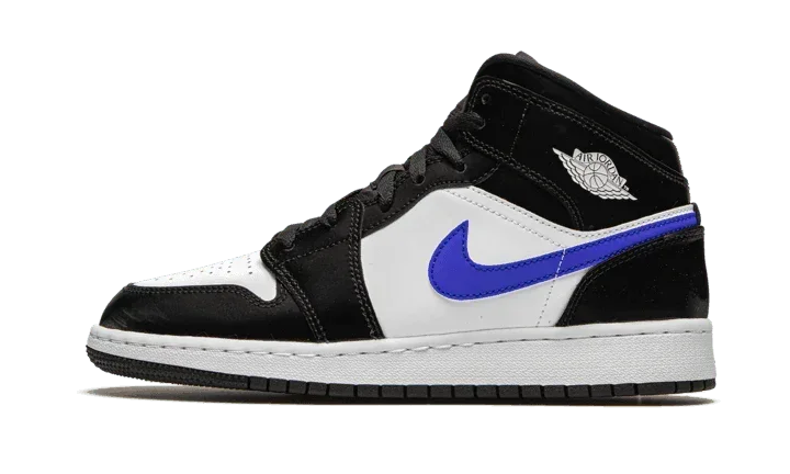 Air Jordan 1 Mid Black Racer Blue White - Exclufy