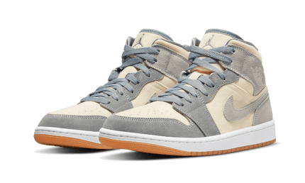 Air Jordan 1 Mid Coconut Milk Particle Grey - Exclufy